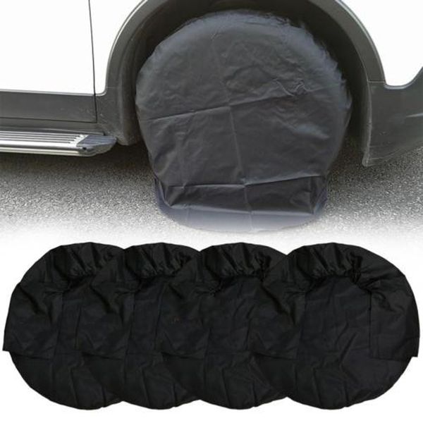 

4pcs set wheel tire covers for rv truck car camper trailer useful black pro hot