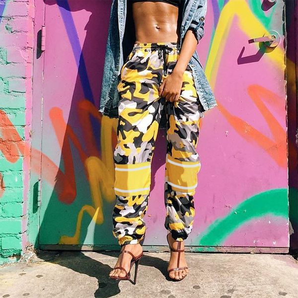 

women fashion camouflage jogger pants women harem pants pantalon femme trouser ankle-length sweatpants cotton camo, Black;white