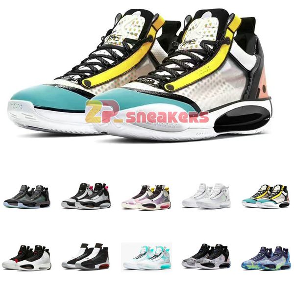 

jumpman xxxiv 34 men basketball shoes 34s infrared 23 print regency purple crispy heritage halftone paris wrapping paper amber rise rui, Black