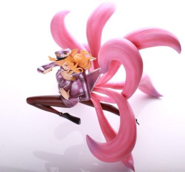 

new game ahri the nine-tailed fox 22cm pvc action figure collection gift kids model toys juguetes brinquedos t200321