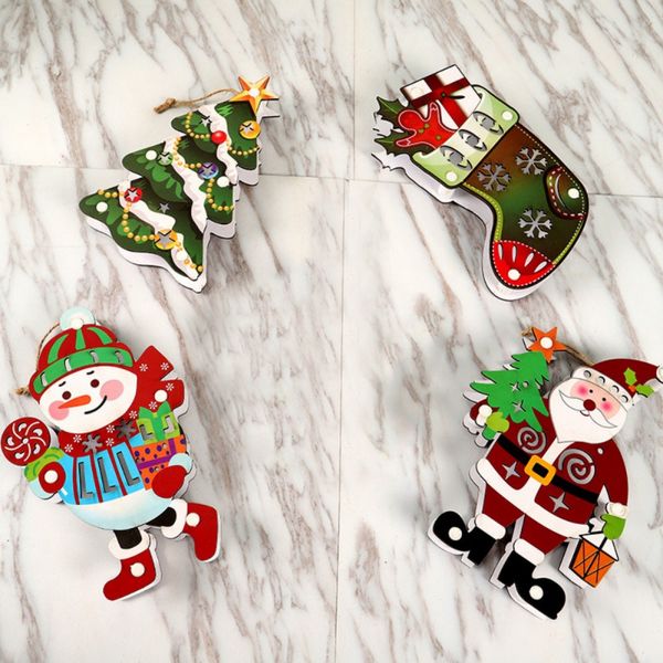 

christmas decorative night light desklamp luminous xmas tree hanging pendant ornament crafts holiday decor supplies