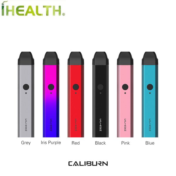 

100% первоначально UWELL Caliburn Комплект 11W Портативный Vape пера POD System Kit 520mAh батарея с 2мл Pod Cartridge Нарисовать активированные неисправности механизма