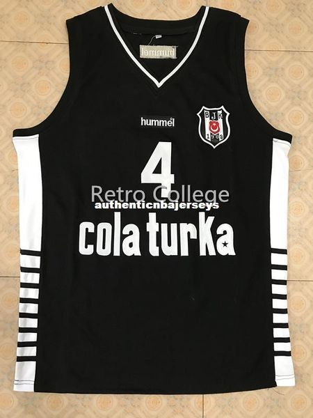 

#4 allen iverson besita colas turka basketball jersey sewn stitches customize any size and name xs-6xl vest jerseys, Black;blue