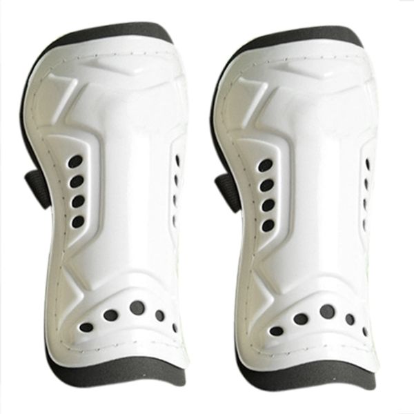 

white durable new 1 pair competition pro soccer shin guard pads shinguard protector, Black;yellow
