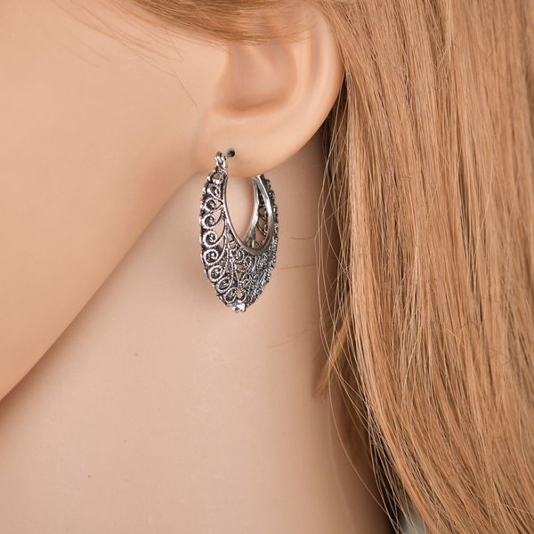 

fashion flower boho earrings for women jewelry ethnic long zinc alloy stup earrings enamel vintage earrings e2547, Golden;silver