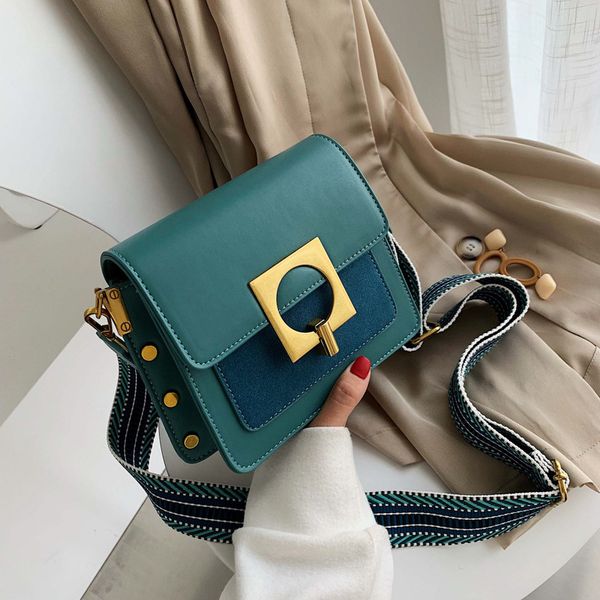 

fashion leather women crossbody bag 2019 new autumn and winter matte small square handbag luxury suede shoulder messenger bag