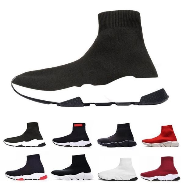 

Luxury Designer Shoes for women men Speed Trainer Black Trainer Red Triple Black casual shoes outdoor womens Sneaker shoe size 36-45