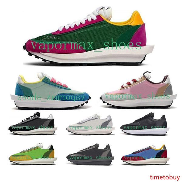 

2019 sacai x ldv waffle daybreak running shoes triple black trainers mens for women varsity blue pine green gusto sports sneakers 36-44