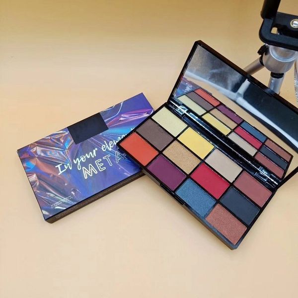 

drop makeup eyeshadow palette in your fire earth metal 12 colors palettes set cosmetics shimmer beauty matte eye