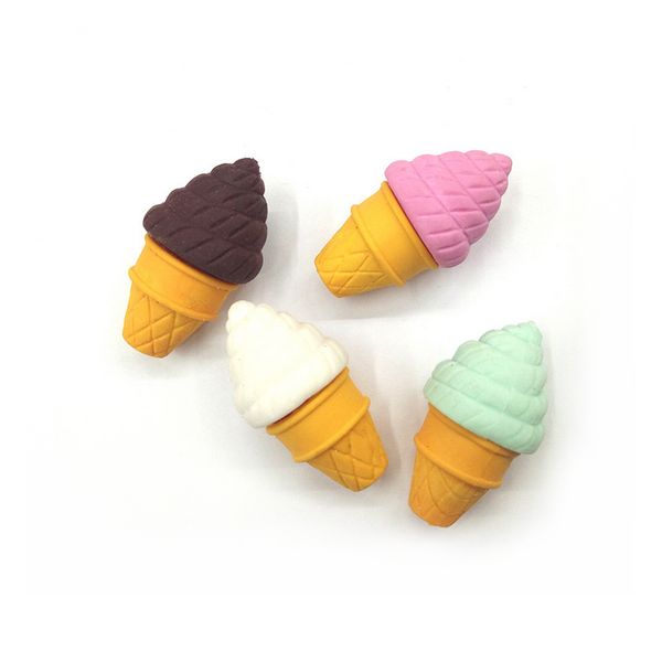 

ice cream rubber eraser cartoon removable eraser stationery school supplies apelaria gift toy for kids penil eraser toy gift