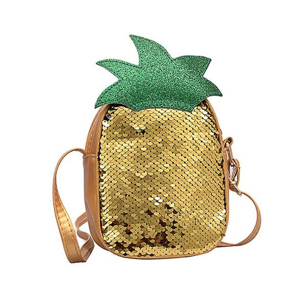 

новая мода дети сумка милый мультфильм фрукты блесток сумка клубника ананас форма детский подарок на день рождения