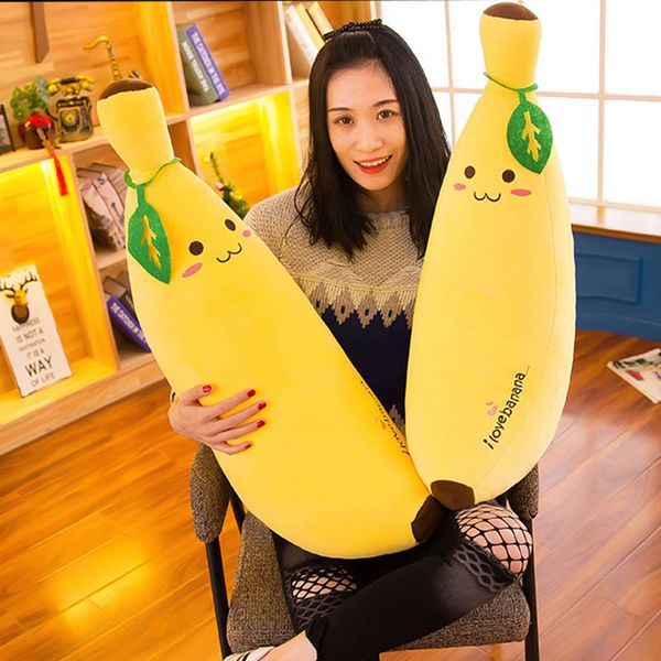 

plush toys banana pillow long pillow sleeping doll plush cute doll boy girl birthday present aia99
