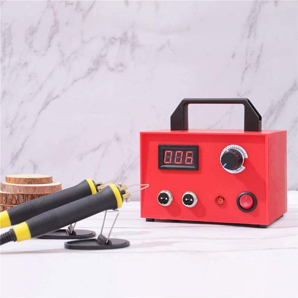 

wood burning kit, 23 pcs wood craft tool kit adjustable dual pen with digital display(100w) eu plug