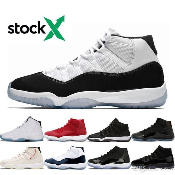 

stock x 11 basketball shoes for men 11s45 bred gym red space jam infrared low men women sports sneaker shoes