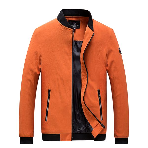 Spring New Fashion Zipper Bomber Jacket Men Solid Casual Jacket Slim Fit Outerwear Coat Big Size 6xl 7xl 8xl Ladies Leather Bomber Jacket Light Winter Jackets From Robertiu 26 26 Dhgate Com