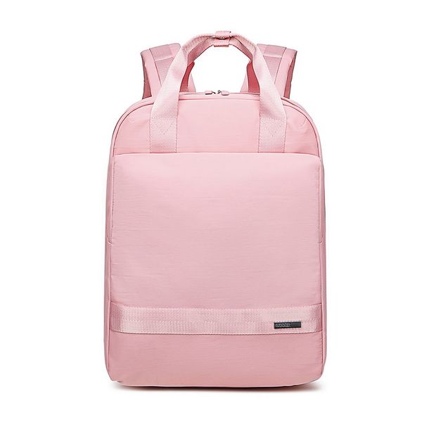 

solid color backpack women fashion backpack multi-layer space versatile for travel leisure work school 15.6 lapsuitable male