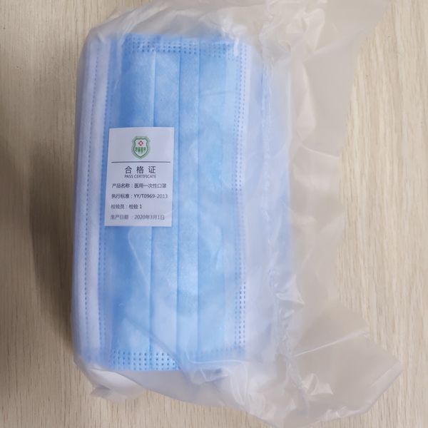 

50 pcs disposable face masks thick 3-layer masks with earloops for outdoor home use comfortable in stock disposable mask