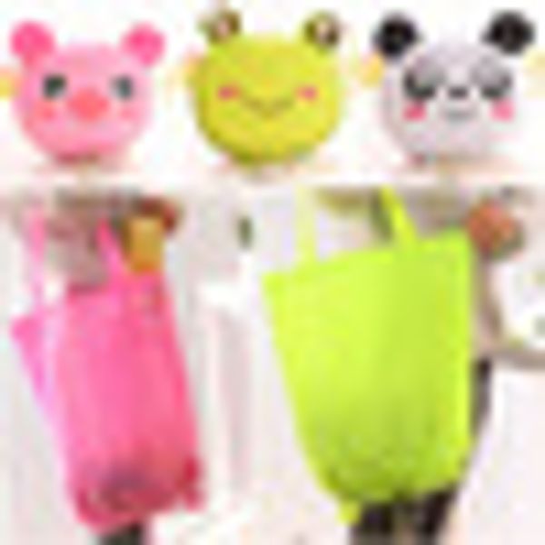 

эко многоразовые складной хозяйственная сумка милый мультфильм животных большой складной продуктовый мешок портативный повседневная прочный