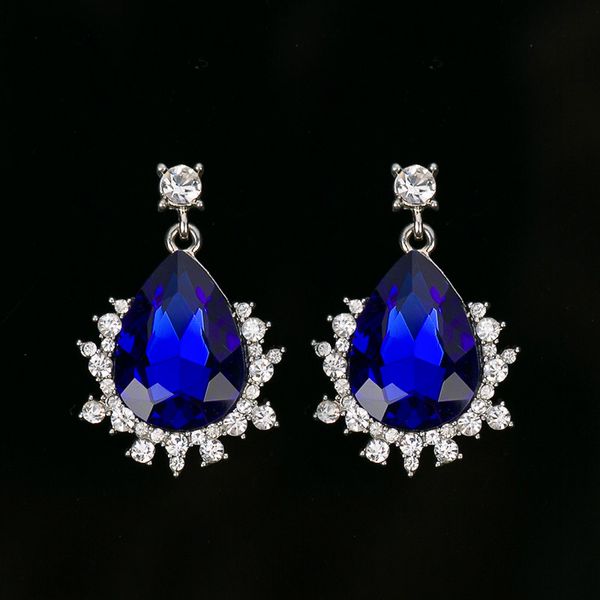 

crystal earrings joker drip ear nail ornaments earring multicolor optional, Golden