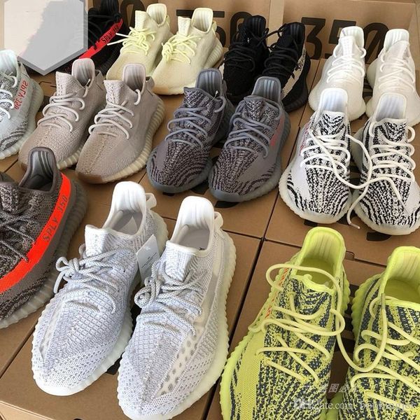 

Sply Yee zy 350 V2 Semi Frozen Yellow Beluga 2.0 синий оттенок крем белый разводят зебру черный красный белый Мужчины Женщины кроссовки оптом сезон