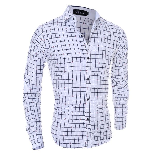 

zogaa 2019 men shirt men's shirt new fashion men social business tuxedo long sleeve smart casual dress shirts for drop shipping, White;black