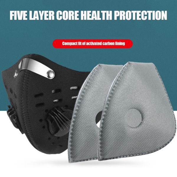 

10pcs 4 layers activated carbon mask filters anti smoke dust proof air purifying face masks pm2.5 mask for personal health care