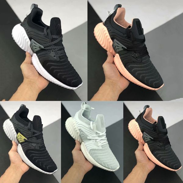 

alphabounce beyond designer running sports shoes for man brand kolor triple black white grey alpha khaki bounce sport trainer sneakers