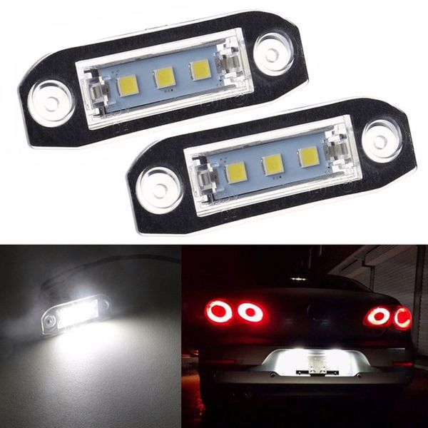 

2pcs led number license plate light for volvo s80 s60 c70 v70 xc90 xc60 lamps white