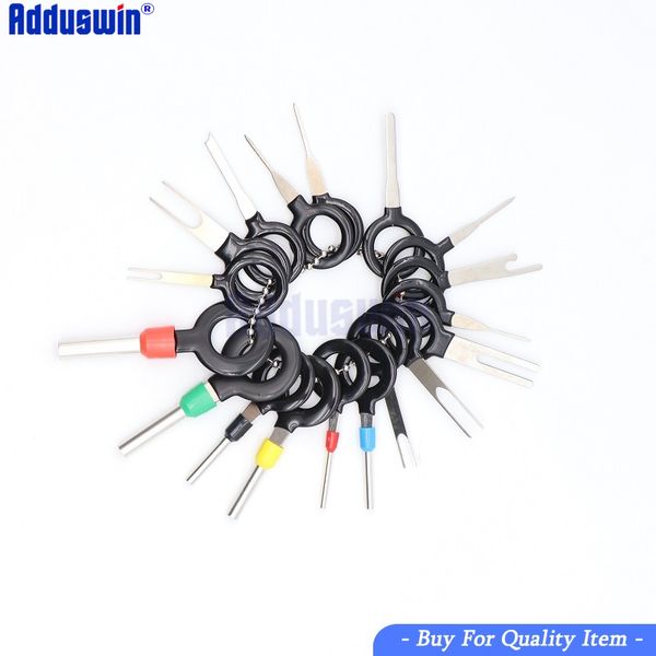 

new18 pcs auto car plug circuit board wire harness terminal extraction pick connector crimp pin back needle remove tool set