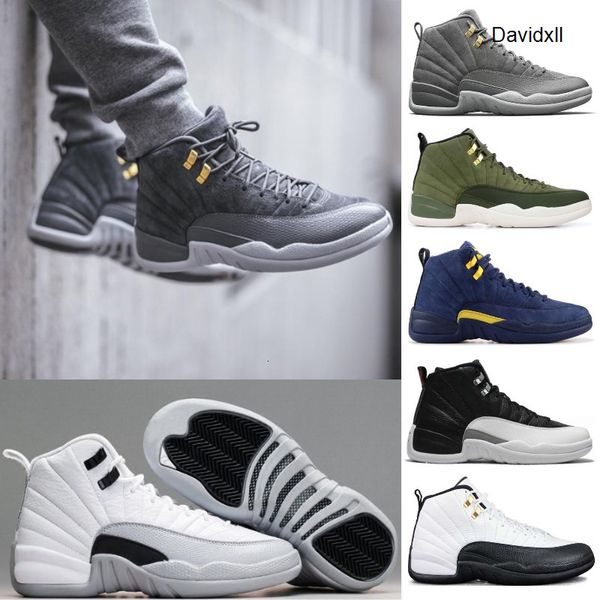 

designer 12 12s men basketball shoes college navy bordeaux french blue gym red flu game taxi playoffs wool blue white sports j12 seankers