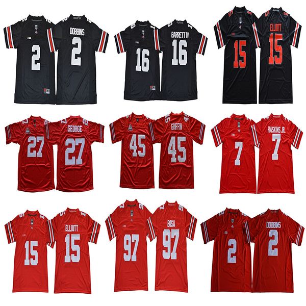 

Ohio State Buckeyes 2 Dobbins 7 Dwayne Haskins Jr. 15 Ezekiel Elliott 97 Nick Bosa 16 JT Barrett IV NCAA College Football Jerseys