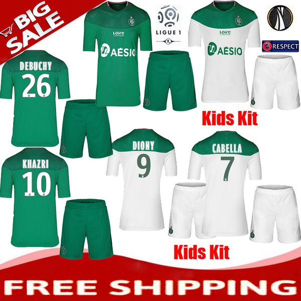 

2019 2020 a aint etienne home away kid kit jer ey 19 20 aint Ãtienne a e t etienne children khazri cabella beric football hirt