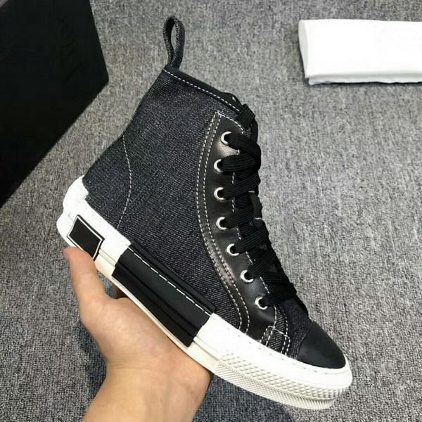 

new arrivals men women brand designer high causal shoes fashion black white denim canvas flats sneakers platform leisure shoes 35-45