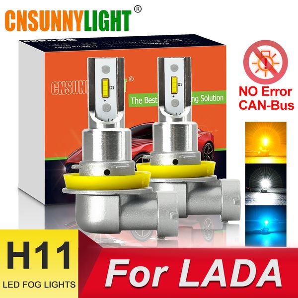 

cnsunnylight super bright b1 h11 h8 led car fog light no error 2400lm 3000k 6000k 8000k auto drls lamp canbus fog bulbs for lada