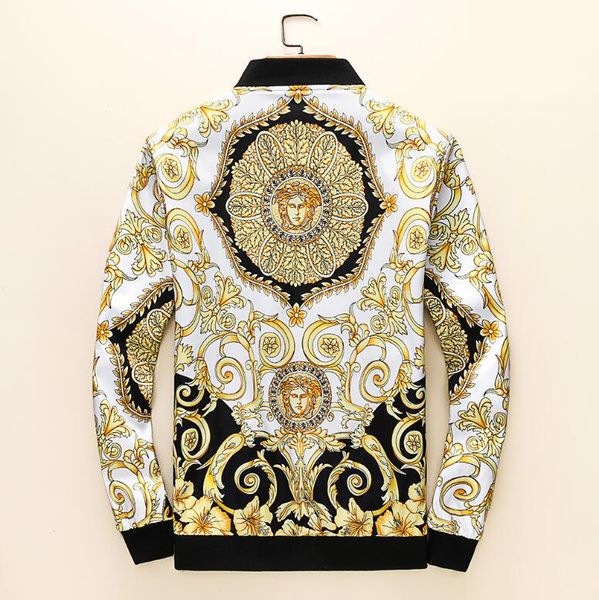

mens versace мужской мода дизайнер одежды осень / зима последней международного качества куртки мужской куртка встречных продаж последняя пр, Black;brown