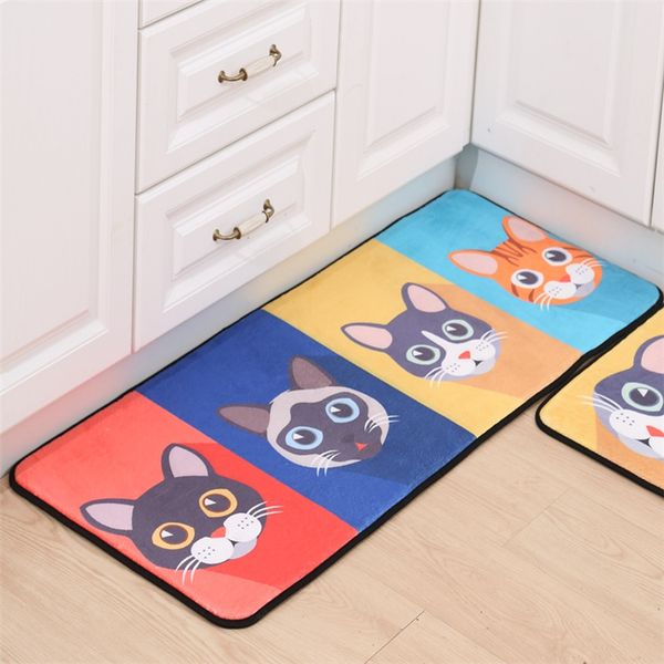 

cat bathroom carpet anti-slip floor mat toilet kid room rug baby room super soft carpet door mat cartoon microfiber carpets b