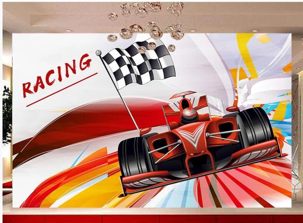 

custom p 3d wallpaper personal f1 red racing theme tooling home decor living room 3d wall murals wallpaper for walls 3 d