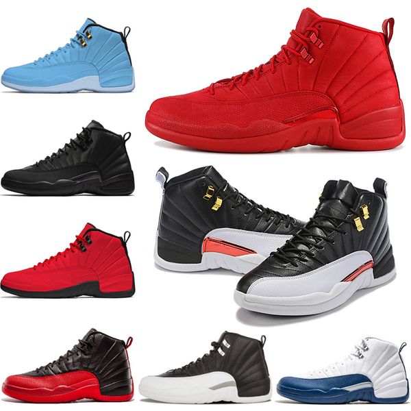 

Reverse Taxi 12s Basketball Shoes 12 Men Game Royal Dark Grey FIBA College Navy Bulls Mens Trainers Outdoor Sports Sneakers Free Shipping
