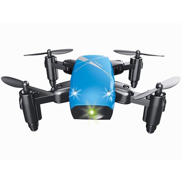 

broadream s9 mini foldable rc quadcopter with headless mode led lights rtf - blue