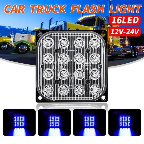 

truck strobe light motorcycle 12v-24v 16w flash ultra thin shockproof 3 wires