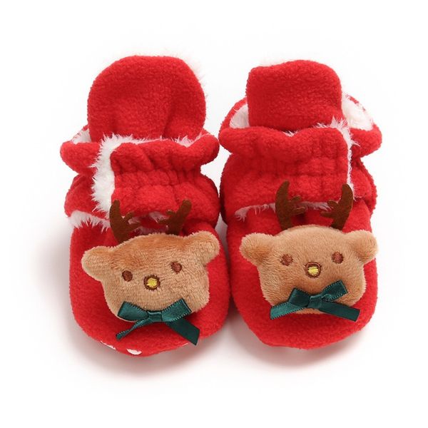 

newborn cute winter warm boots fashion infant toddler non-slip soft sole crib shoes 0-18m baby girls boys christmas booties, Black;grey