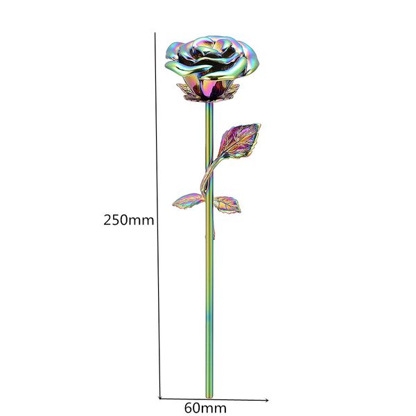 

iju002 stainless steel cremation rainbow flower souvenir long multi colorful rose flower real gray vase gray souvenir, Silver