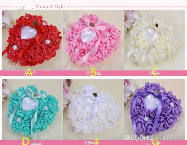 

цветочные кольца подушки цвета свадебные аксессуары свадебные принадлежности цветы ручной работы свадебные аксессуары