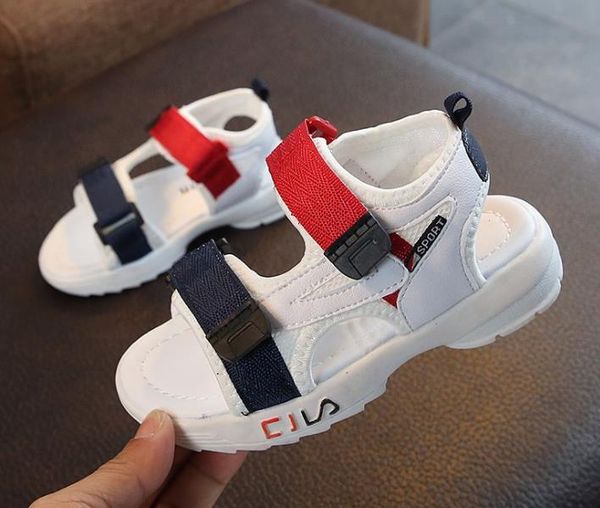 

Детские сандалии Лето Новые Мальчики Девочки Пляжная обувь Детские повседневные