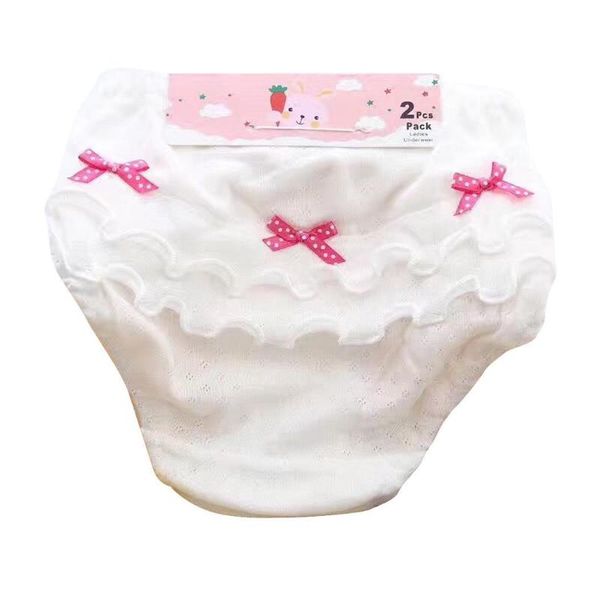 

girls sweet all seasons ruffles bowknot solid white,light pink cotton panty 3-8years, Camo
