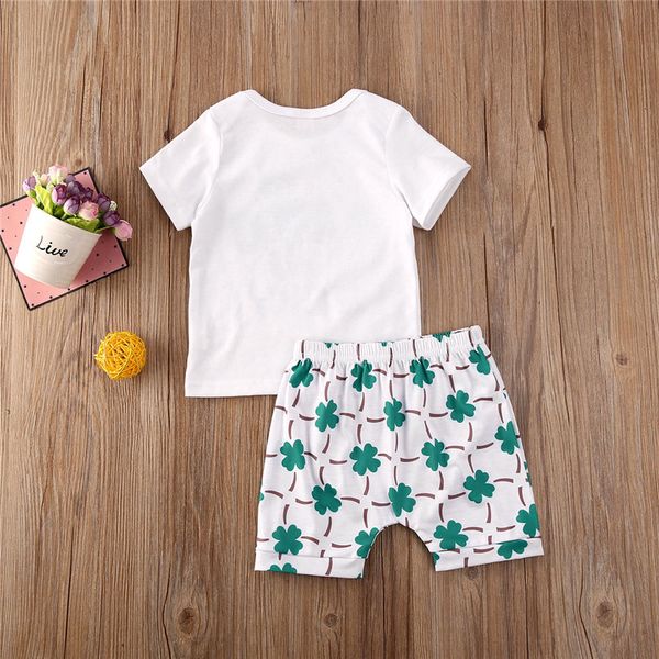 

0-24m newborn summer outfits 2020 new born clothes toddler kids baby boy outfit clothes t-shirt +short pants baby girls set, White