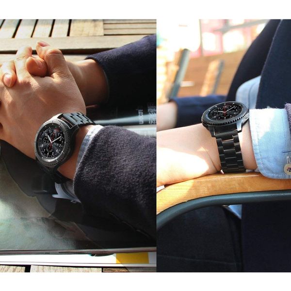 Cinturini per orologi Cinturino in metallo per Gear S3 Frontier Galaxy 46mm Band Smartwatch 22mm Bracciale in acciaio inossidabile Huawei GT S 3 46326t