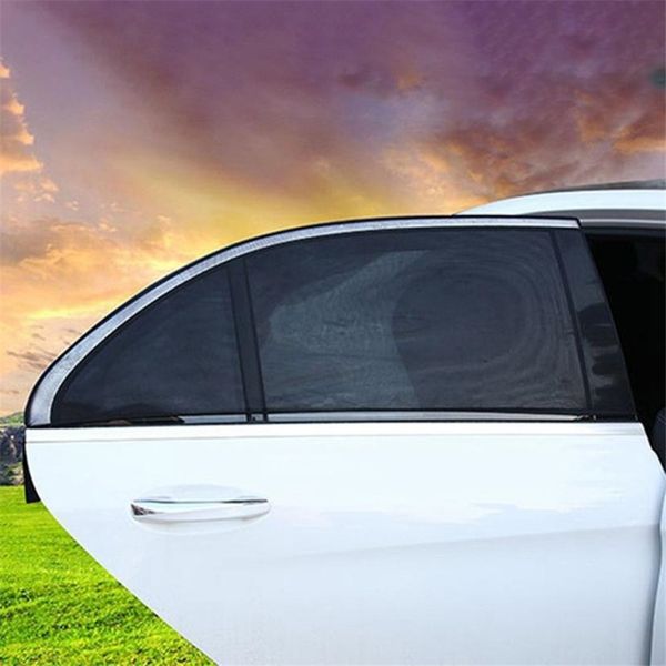

new 2pcs car sun shade cover rear side window kids baby max uv protection block mesh 54cmx100cm car sunshade cover dropshipping