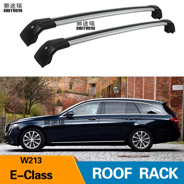 

2pcs roof bars for e-class (s213), 5-dr estate,2016- 2019 aluminum alloy side bars cross rails roof rack luggage