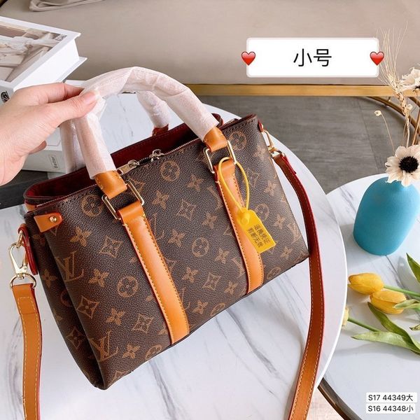 

b 2020 fashion retro women handbag leather women handbag designer rivet tote women shoulder messenger bag 4527